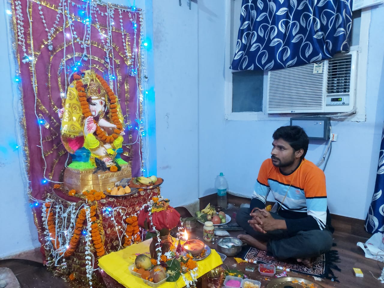 Khesari Lal Yadav और Akshara Singh ने की गणेश पूजा, बप्‍पा से मांगी सबकी खुशहाली