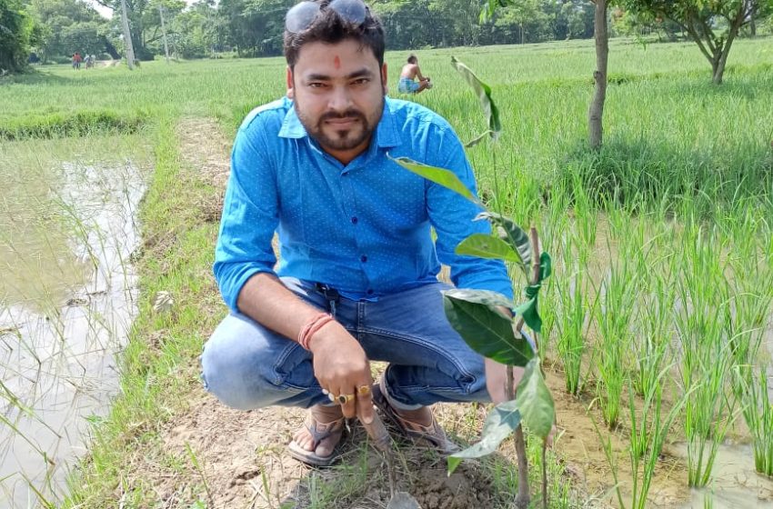 सोनू निगम ने बिहार पृथ्वी दिवस पर लगाया पौधा